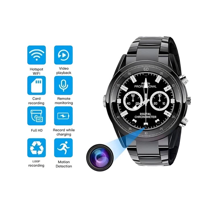 Wifi spy watch camera 1080P