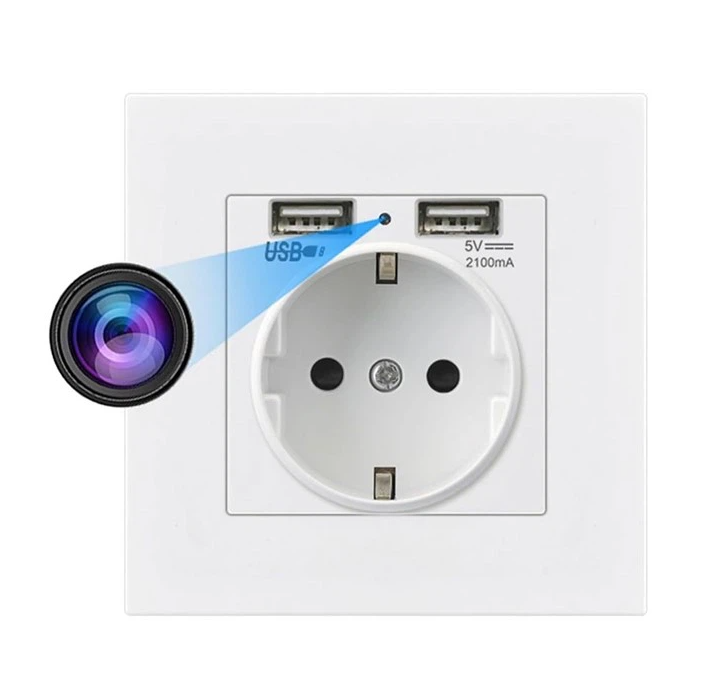 Wall Socket Hidden Camera